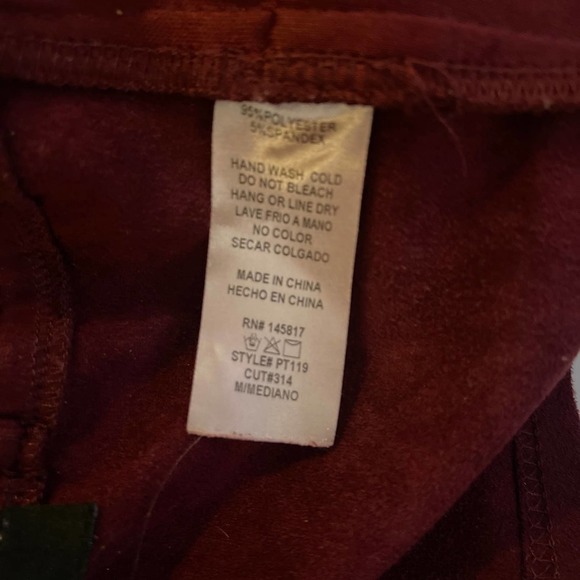 Y2k Privy Cropped Top  Marron/ Burgundy Size M - Picture 6 of 6